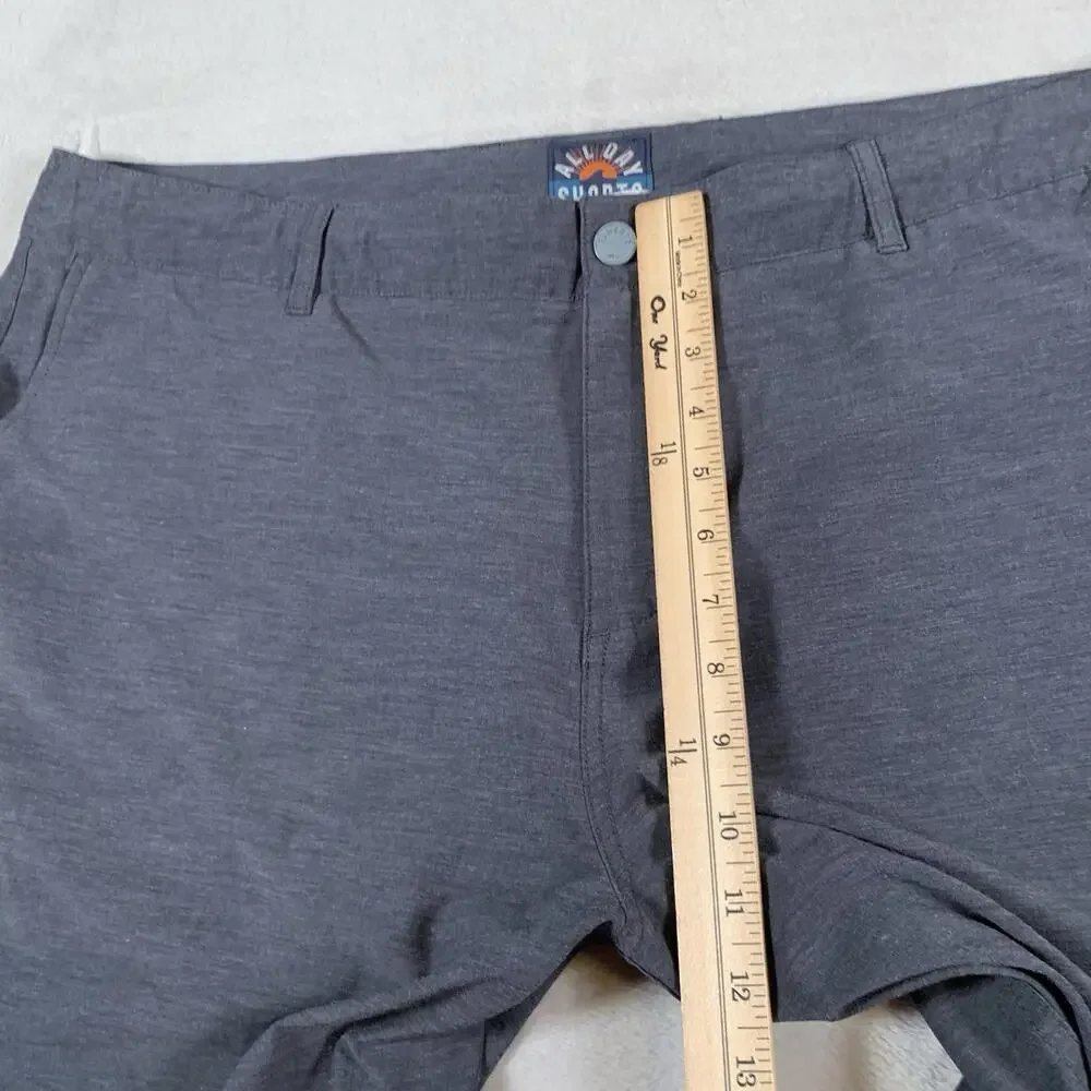 Faherty All Day Shorts‎ Mens 38 Gray Performance Stretch Casual Golf Lightweight